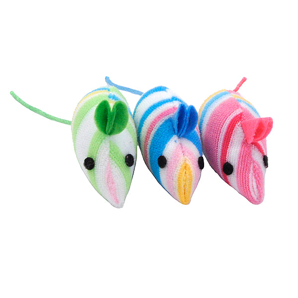 Coastal - Turbo Printed Mice Cat Toy - 18CM (7in) (BULK)