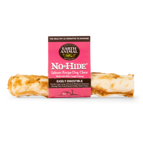 *S.O. - Up to 2 Week Wait* Earth Animal - Dog No Hide Chew - Wild Caught SALMON Dog Chew - MEDIUM - 60GM (2.1oz) - 1PK