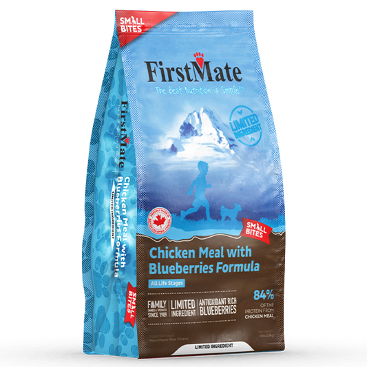 FirstMate, GF LID CHICKEN BLUEBERRIES Small Bites Dry Dog Food, 1.81KG (4lb)