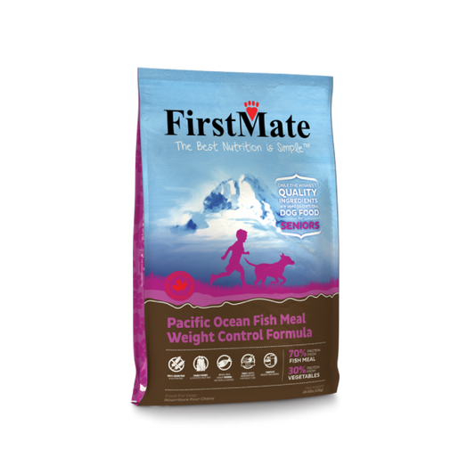 FirstMate, GF LID Weight Control Senior Fish Dry Dog Food, 2.27KG (5lb)