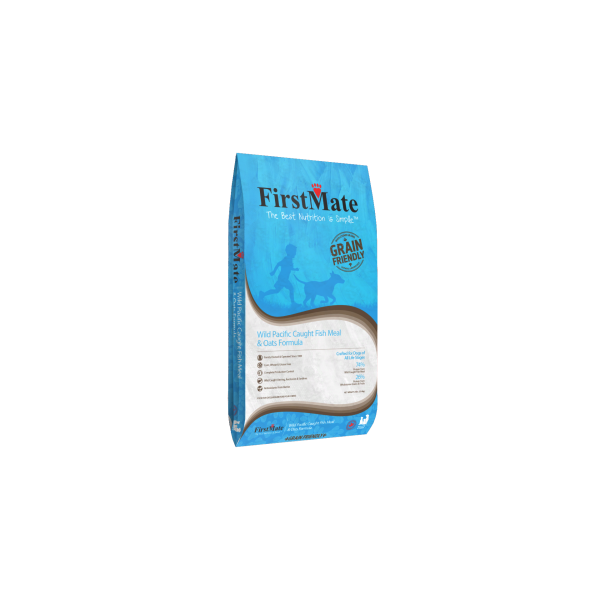 FirstMate - Grain Friendly Wild Pacific Caught FISH and OATS Dry Dog Food - 11.4KG (25lb)