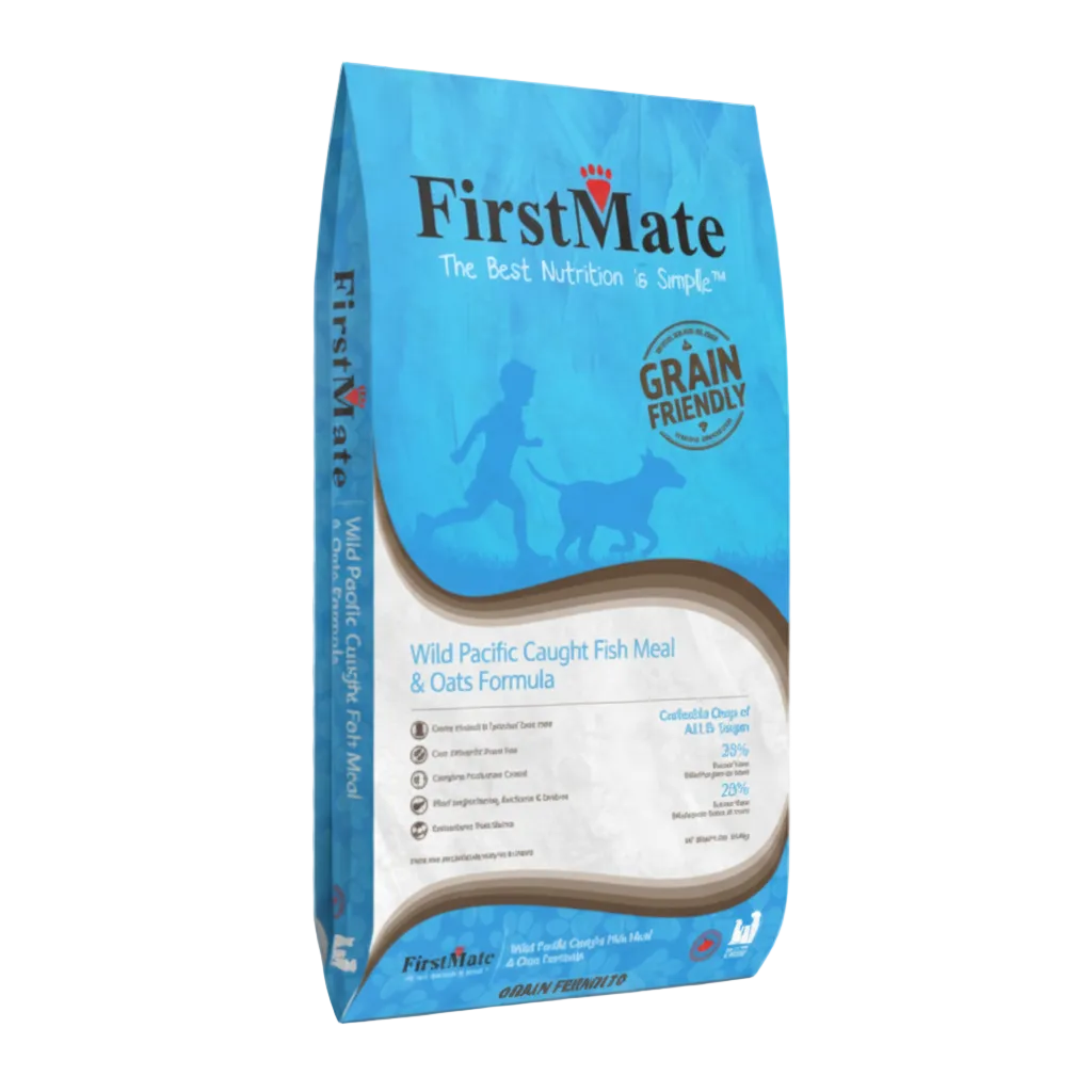 FirstMate - Grain Friendly Wild Pacific Caught FISH and OATS Dry Dog Food - 11.4KG (25lb)