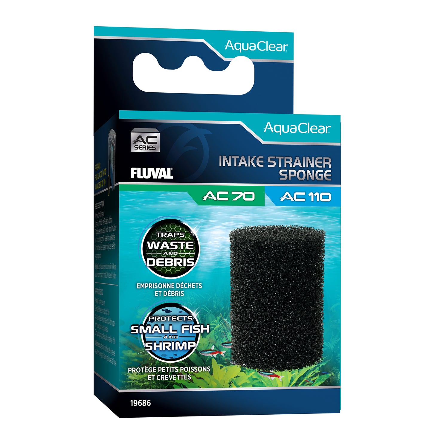 Fluval, Intake Strainer Sponge for AquaClear AC70/AC110 Power Filter