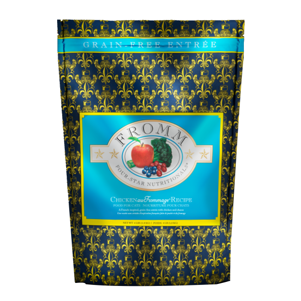 *S.O. - Up to 2 Week Wait* Fromm - Four-Star GF CHICKEN Au FROMMAGE Dry Cat Food - 1.8KG (4lb)