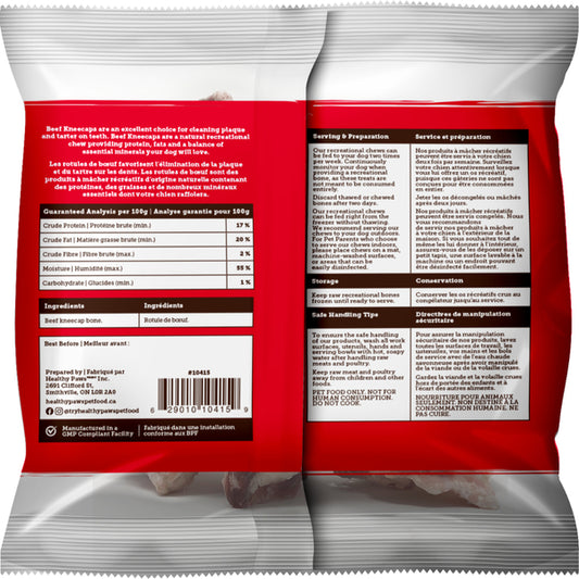 Healthy Paws - Frozen Recreational BEEF Knee Cap - 1PK