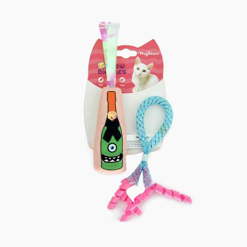 Hugsmart - Meow Buddies - Kitten Party - Wine Bottle Cat Toy - 2PK