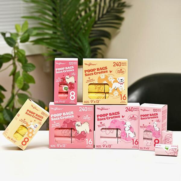 Hugsmart - Poop Bags - SAKURA Scented - 16PK