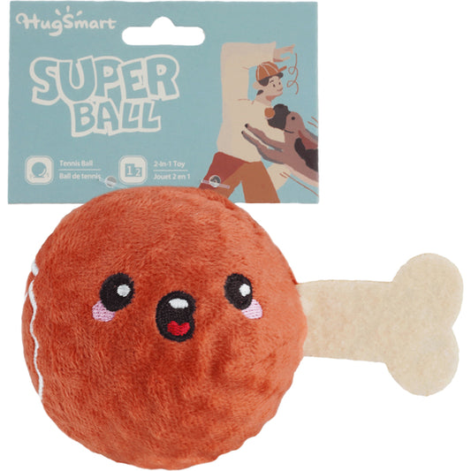 Hugsmart - Super Ball Food Party Ham Dog Toy