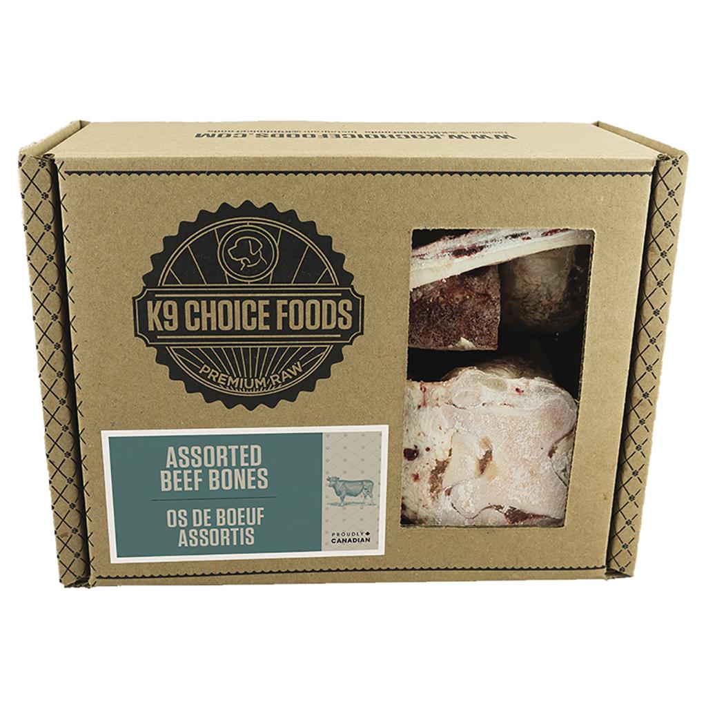 K9 Choice - Frozen - ASSORTED BEEF BONES Dog Chew - 1.36KG (3lb)