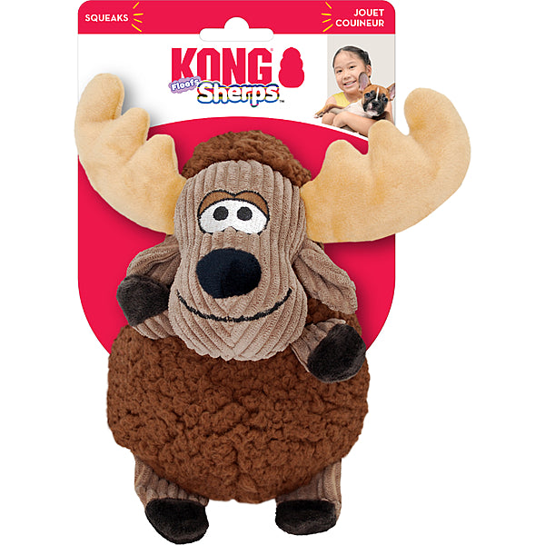 *S.O. - Up to 2 Week Wait* KONG - Sherps Floofs MOOSE Dog Toy - MEDIUM - 25.5CM (10in)