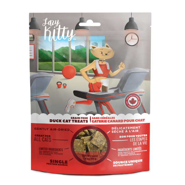 Lazy Kitty, DUCK Air Dried Cat Treats, 85GM (3oz)