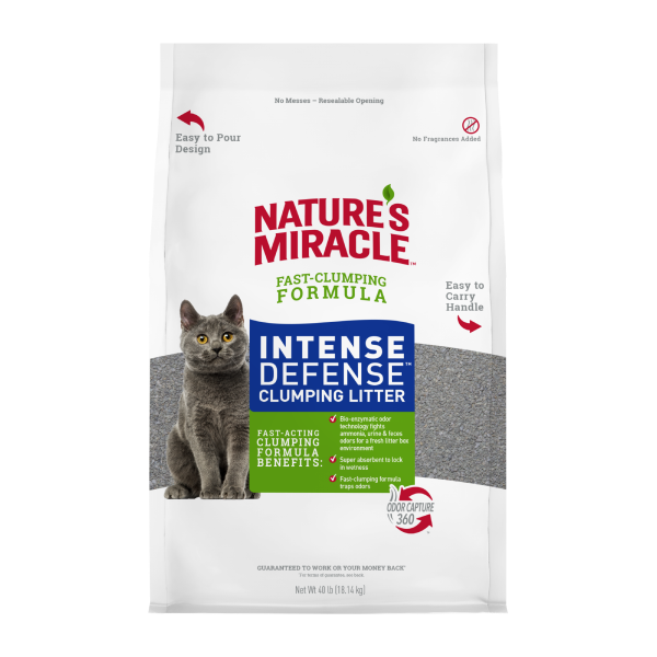 Nature's Miracle - Intense Defense Clumping Litter - 18.14kg (40lb)