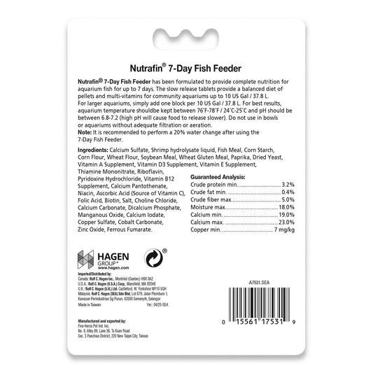 Nutrafin - Basix 7 Day Feeder - 35GM (1.25oz)