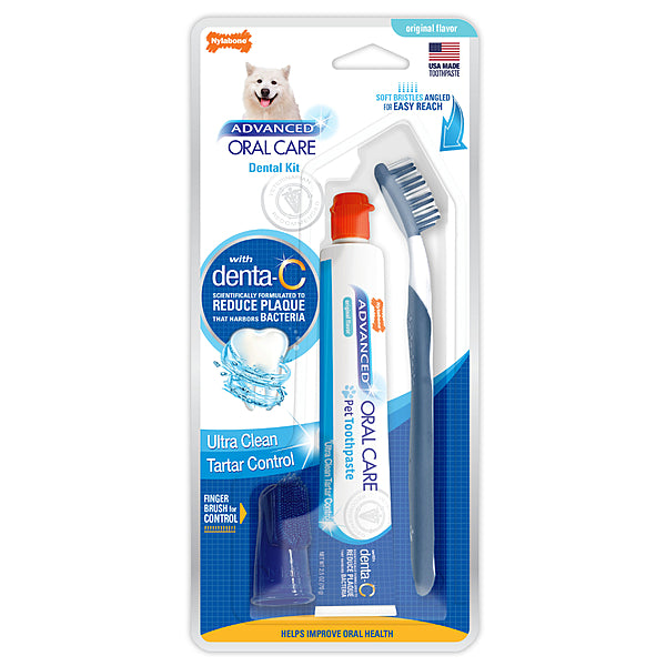 *PREORDER* Nylabone - Advanced Oral Care Dental Kit - ADULT - 70GM (2.5oz)