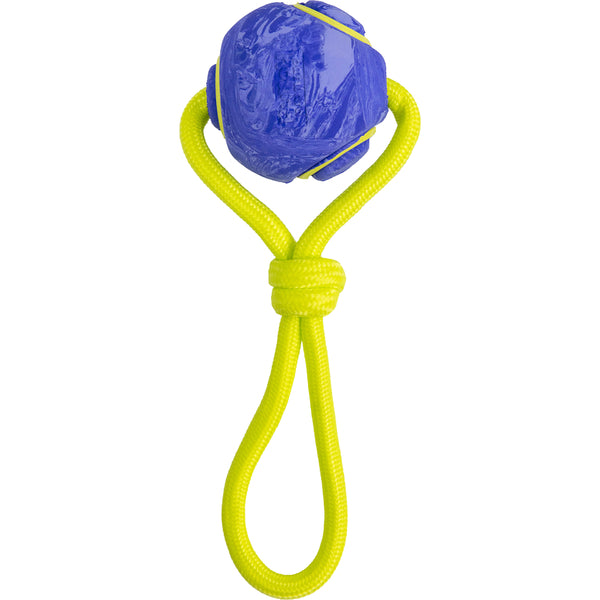 Outward Hound - Flyfetch Ball Tug Dog Toy - PURPLE - MEDIUM