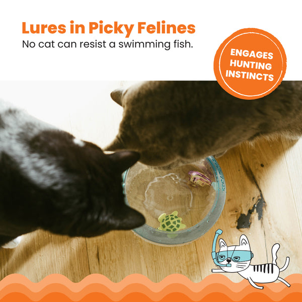 Outward Hound - Meow-Smorizing Fish Bowl | Cat