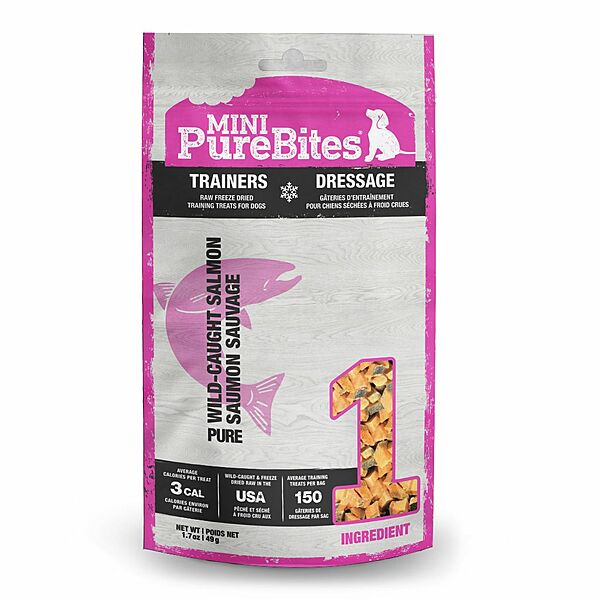 Purebites - Trainers SALMON Mini Dog Treat - 49GM (1.7oz)