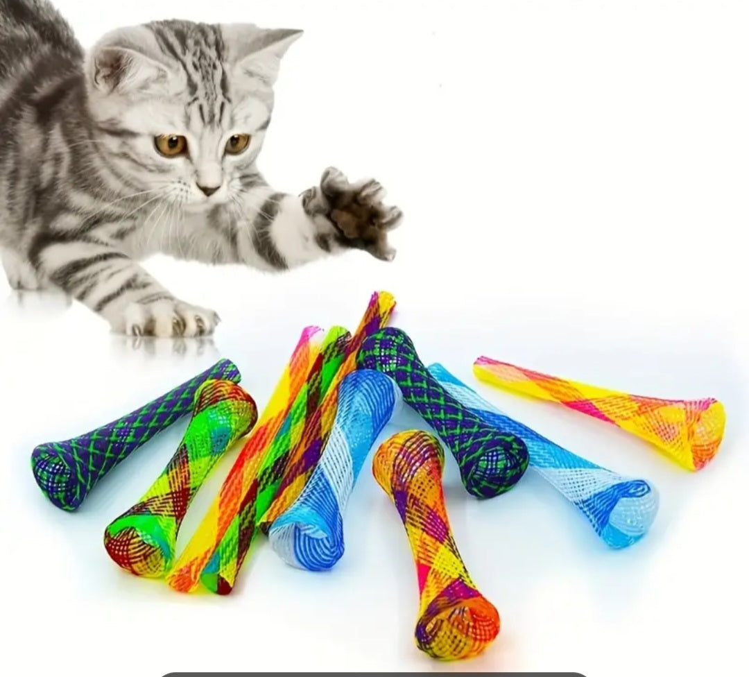 Returnhome - Colourful Spring Tubes Cat Toy - 13.5CM (5.5in) (BULK)