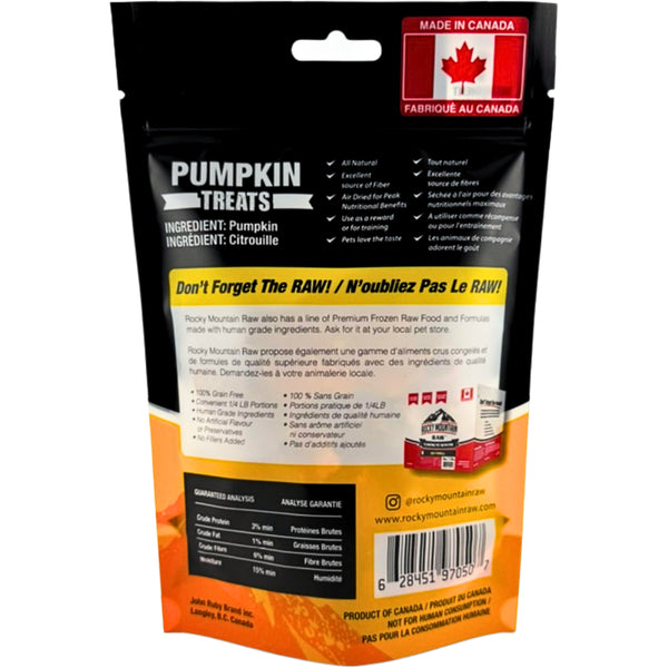 Rocky Mountain Raw - Air-Dried PUMPKIN Dog Treats - 55GM