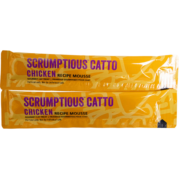 Scrumptious - CHICKEN Recipe Mousse Cat Treat - 14GM (0.5oz) EA - 4PK