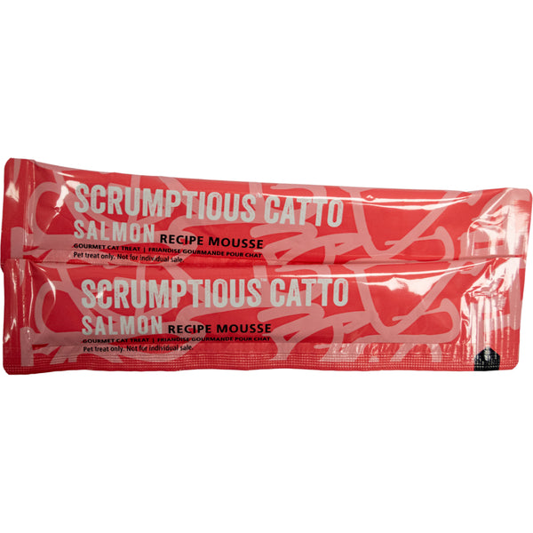 Scrumptious - SALMON Mousse Cat Treat - 14GM (0.5oz) EA - 4PK