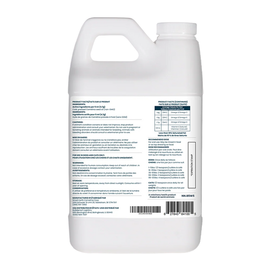 Smart Earth Camelina - Camelina Oil for Dog and Cat - 1.89LT (64oz)