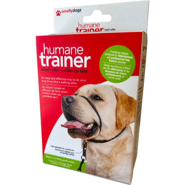 Smellydogz - Humane Headcollar - BLACK - SMALL - 1.5CM (0.63in) Width