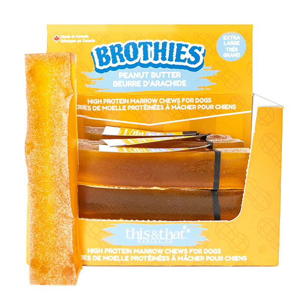 This&That - Brothies PEANUT BUTTER Dog Chew - X-LARGE - 100GM