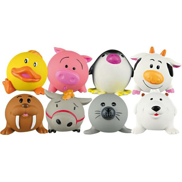Trixie - Ball Animal Latex/Fleece Dog Toy - ASSORTED