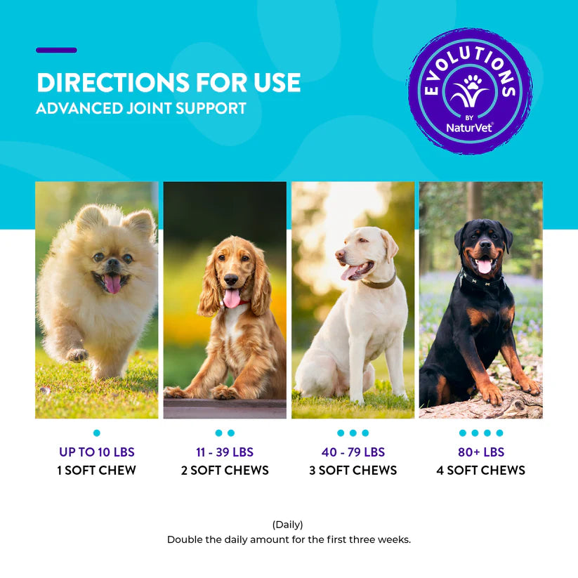 LocalID_70901 NaturVet - Advanced Joint Soft Dog Chews - 432GM (15.2oz) - 180CT