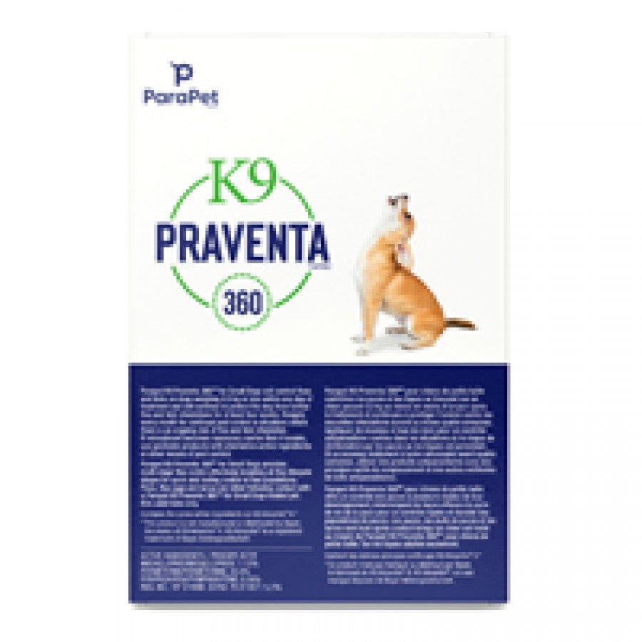 LocalID_71630 Parapet - K9 Praventa 360 Flea & Tick Treatment - Small Dogs up to 4.5 kg - 6 Tubes