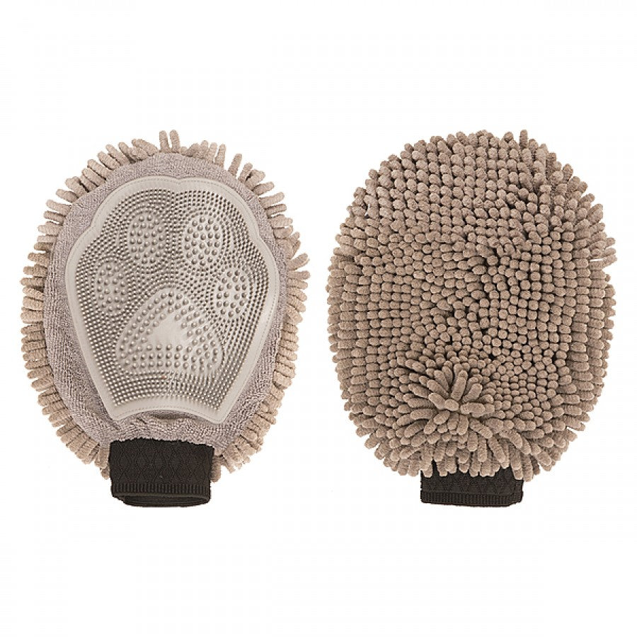 LocalID_71866 Dog Gone Smart - Dirty Dog Grooming Mitt - GRAY - 25.5 x 18CM (10x7in)