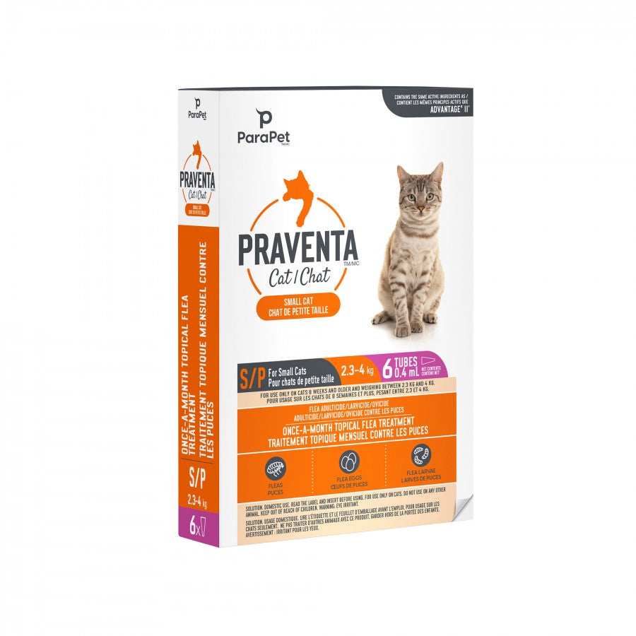 LocalID_71233 Parapet - Praventa for SMALL Cats - 2.3 - 4KG - 6 Tubes