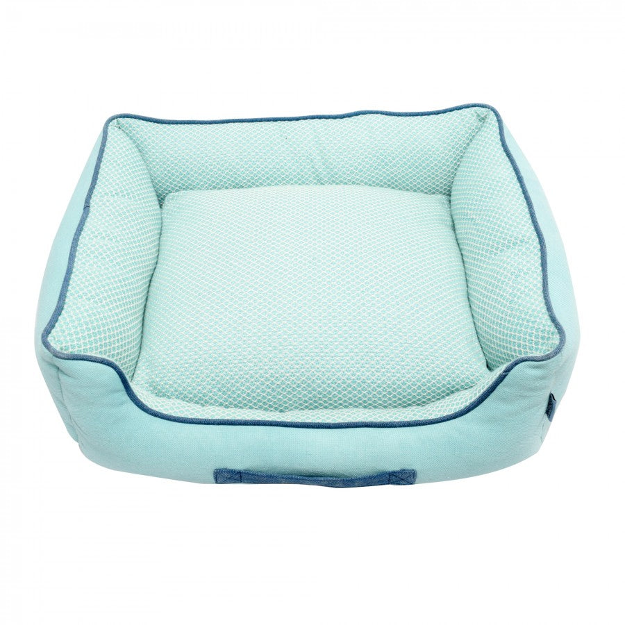 LocalID_63214 Resploot - Sofa Bed - Rectangular - TEAL SNAKESKIN - 60x50x21CM (24x20x8in)