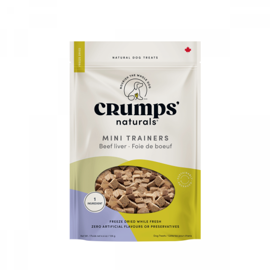 LocalID_61457 Crumps' Naturals - Mini Trainers FD BEEF LIVER Dog Treats - 126GM