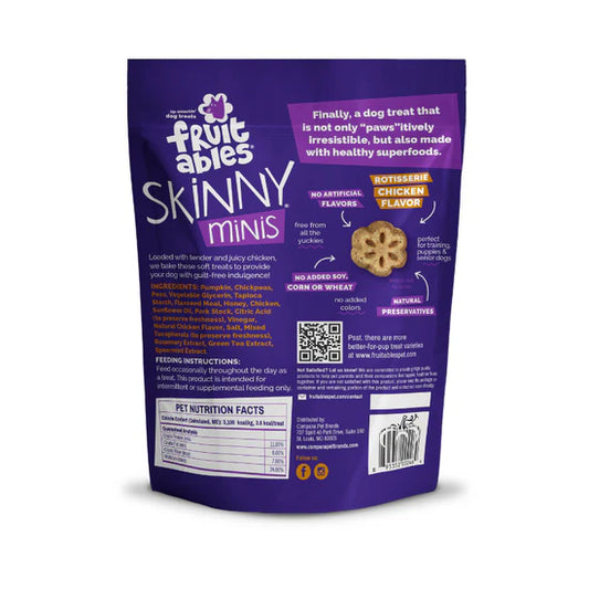 LocalID_71502 Fruitables - Skinny Minis CHICKEN Chewy Dog Treats - 141GM (5oz)