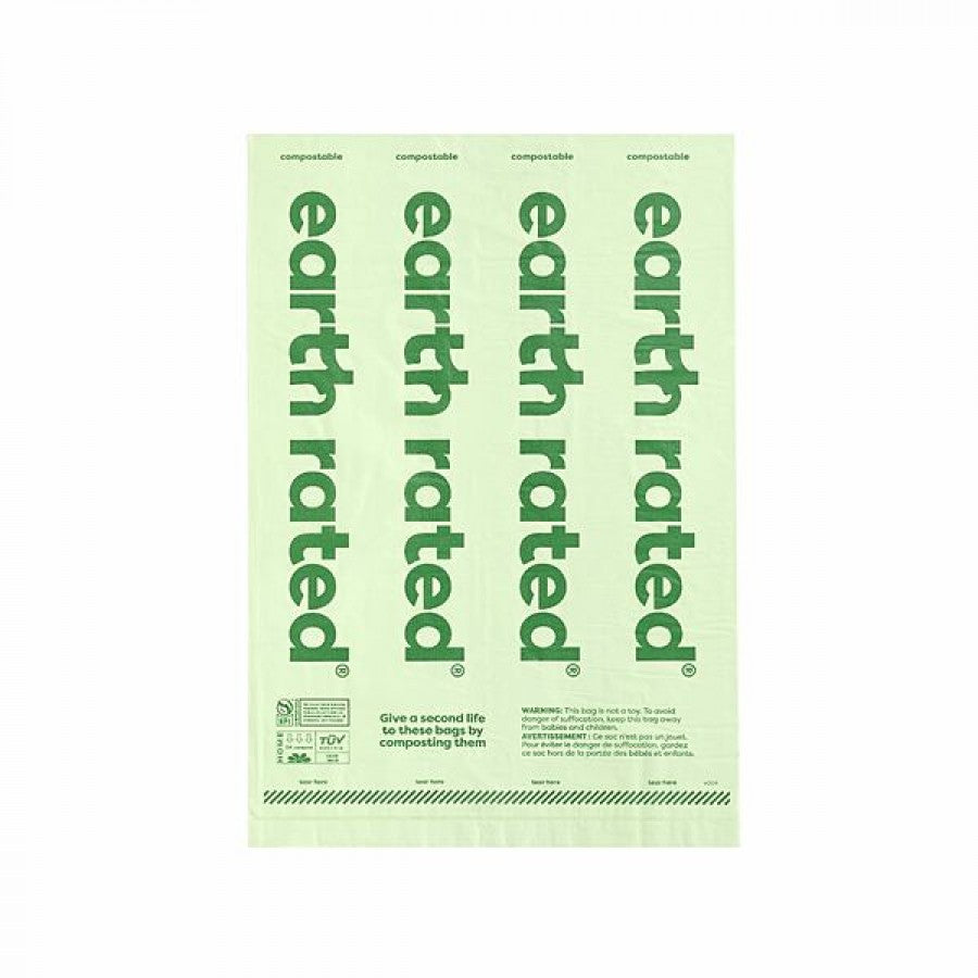 LocalID_66143 Earth Rated - COMPOSTABLE Refill Poop Bags - UNSCENTED - 8 Roll 120 Bags