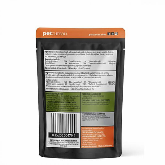 LocalID_67394 Petcurean - GO! Joint Care CHICKEN, SALMON and DUCK Pate Wet Dog Food - 79GM (2.8oz)