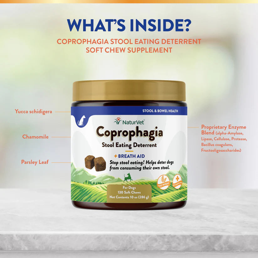 LocalID_68556 NaturVet - Soft Chew Coprophagia Deterrent & Breath - 286GM (10oz) - 130CT