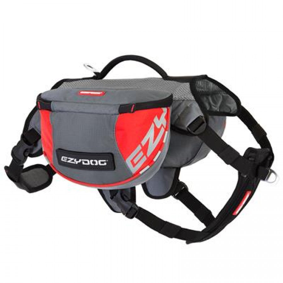 EzyDog - Summit Back Pack - RED and GRAY - MEDIUM