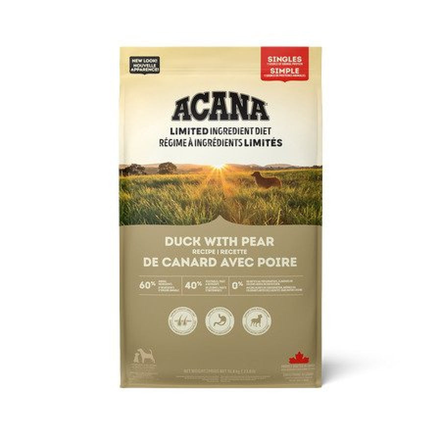 LocalID_61640 Champion Foods - Acana LID DUCK WITH PEAR RECIPE Dry Dog Food - 10.8KG
