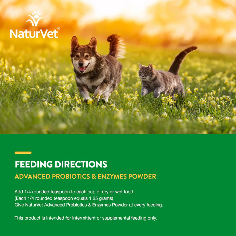 LocalID_70909 NaturVet - Advanced Probiotics & Enzymes Powder - 114GM (4oz)
