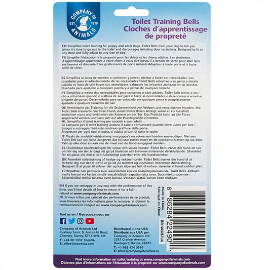 LocalID_70306 Company of Animals - Clix Toilet Training Bells - BLUE