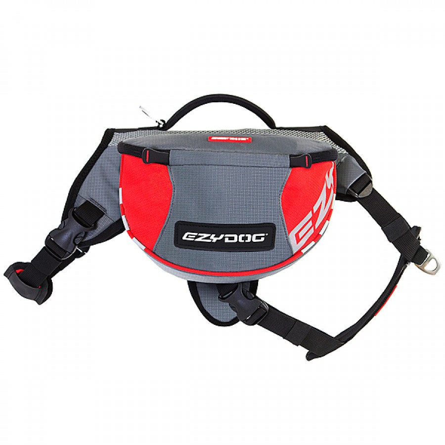 EzyDog - Summit Back Pack - RED and GRAY - MEDIUM