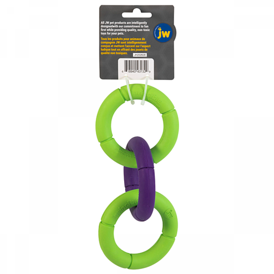 LocalID_69731 JW Pets - Invincible Chains Triple Dog Toy - SMALL - 20CM (8in)