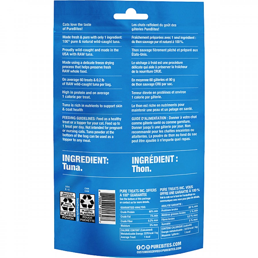 LocalID_65836 PureBites - Freeze Dried TUNA Cat Treats - 25GM (.88oz)