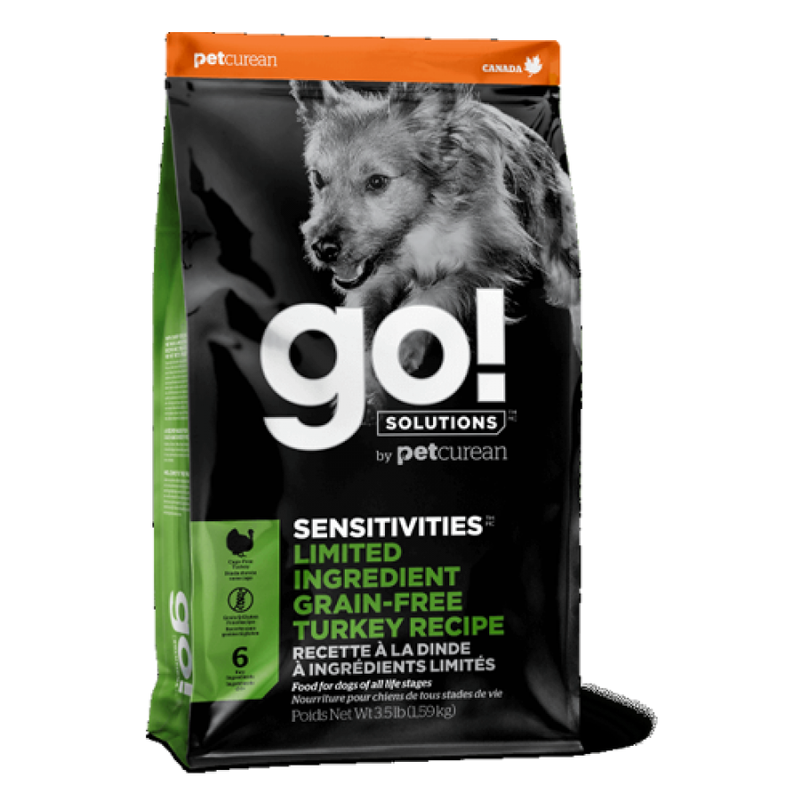 LocalID_50525 Petcurean - GO! Sensitivities GF LID TURKEY Dog Food - 9.98kg