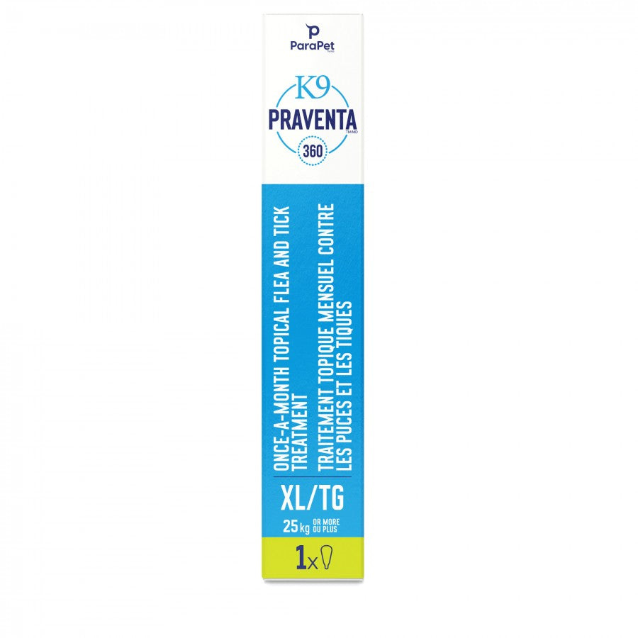 LocalID_71265 Parapet - K9 Praventa 360 Flea & Tick Treatment - XLARGE Dogs over 25KG - 1 Tube