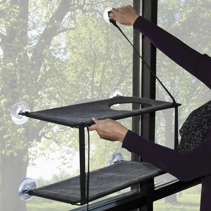 LocalID_69223 K&H - Kitty Sill EZ Mount Window Double - 58x30CM (24x12in)