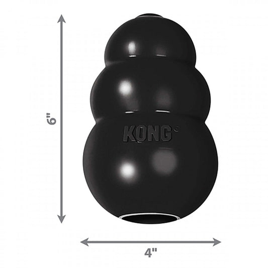 LocalID_69815 KONG - Extreme BLACK Dog Treat Dispensing Toy - XXLARGE - 15.5CM (6in)